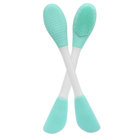 Spatule  brosse visage à double face bleue