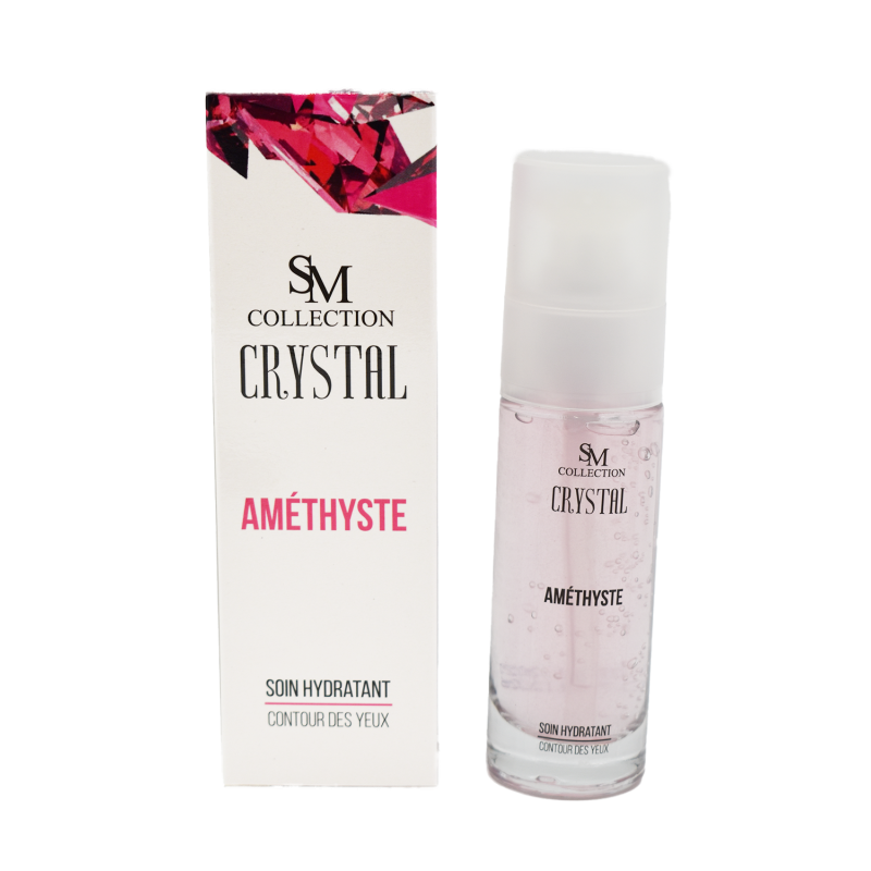 Crème pour le contour des yeux à la poudre d'améthyste 30ml 100% naturelle
