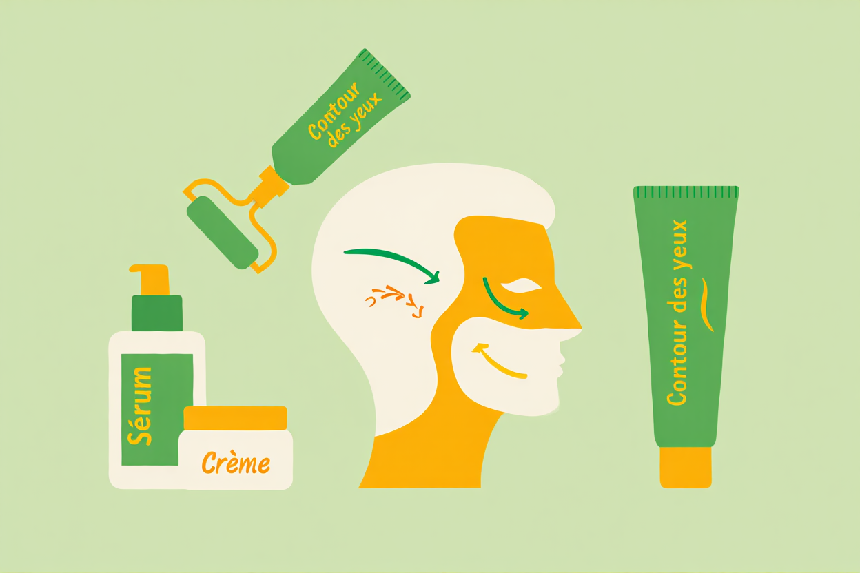 Synergie des soins avec le rouleau de jade